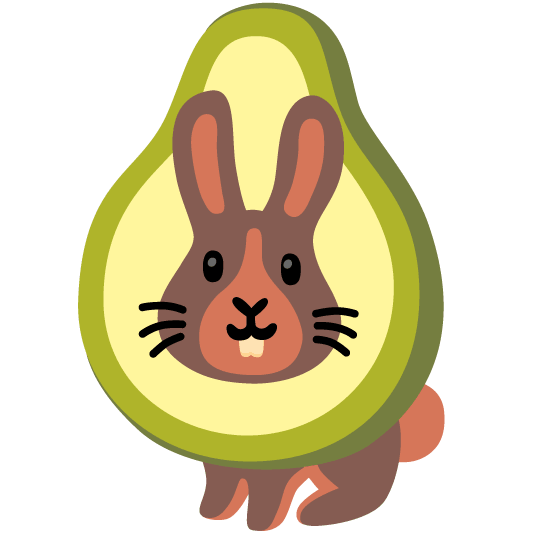 rabbit avocado