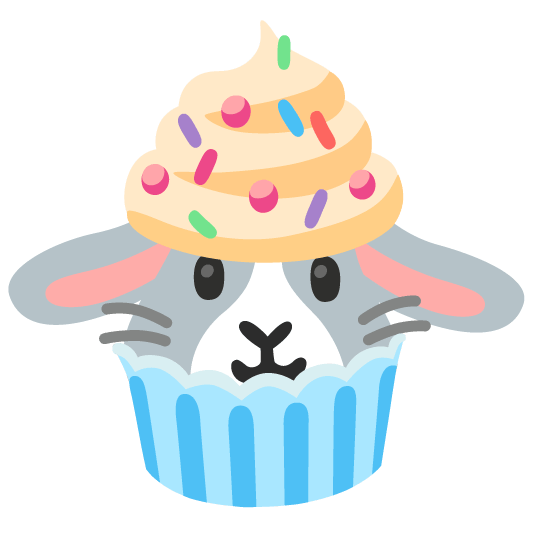 rabbit cupcake