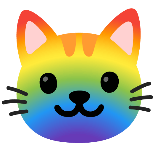cat rainbow