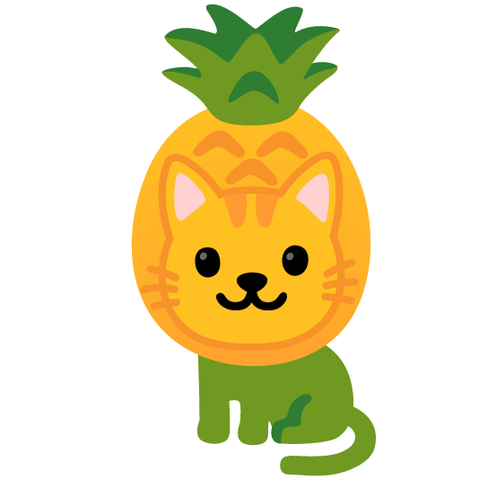 cat pineapple