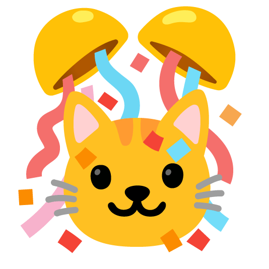 cat confetti ball