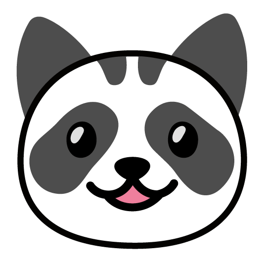 cat panda face