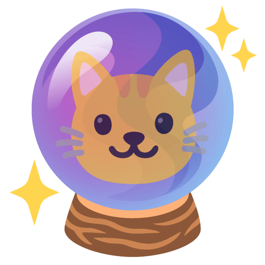 cat crystal ball
