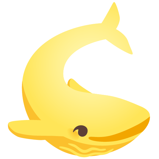 whale last quarter moon with face