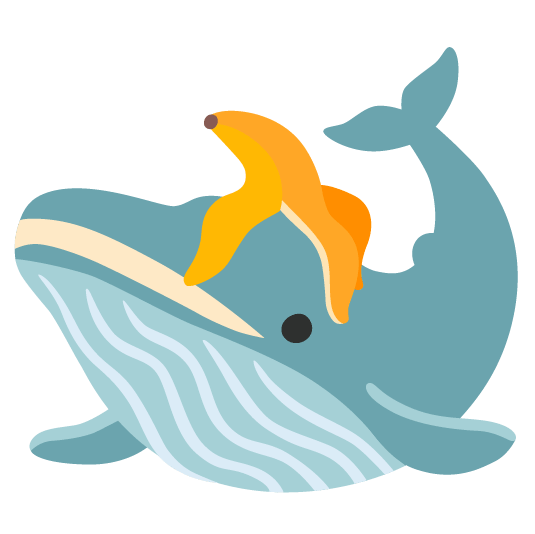 whale banana