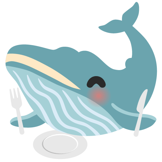 whale knife fork plate