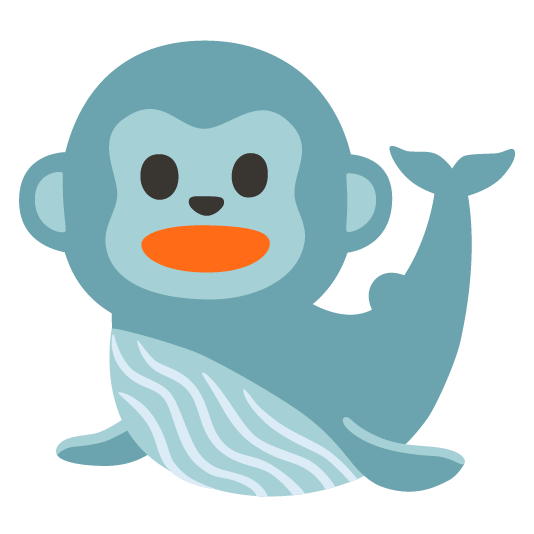 whale monkey face