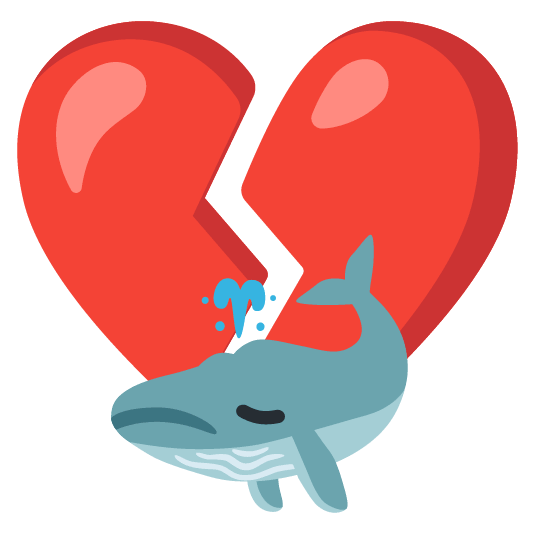 whale broken heart