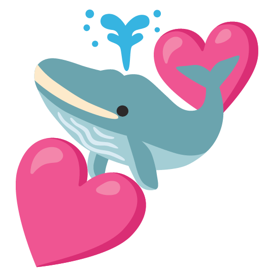 whale two hearts