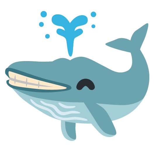 whale grin