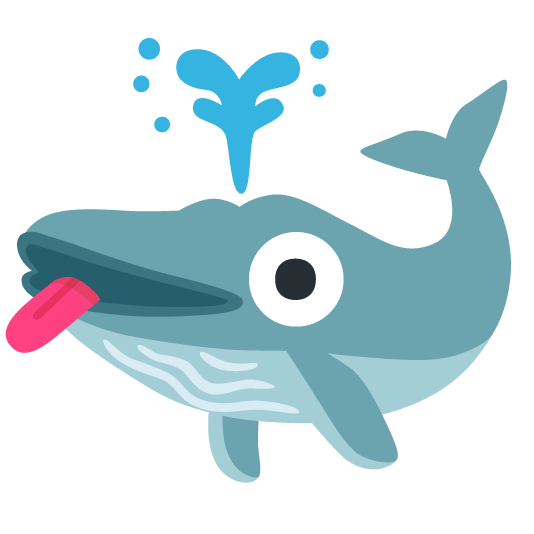 whale stuck out tongue winking eye