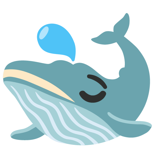whale sleepy