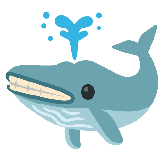 whale grimacing