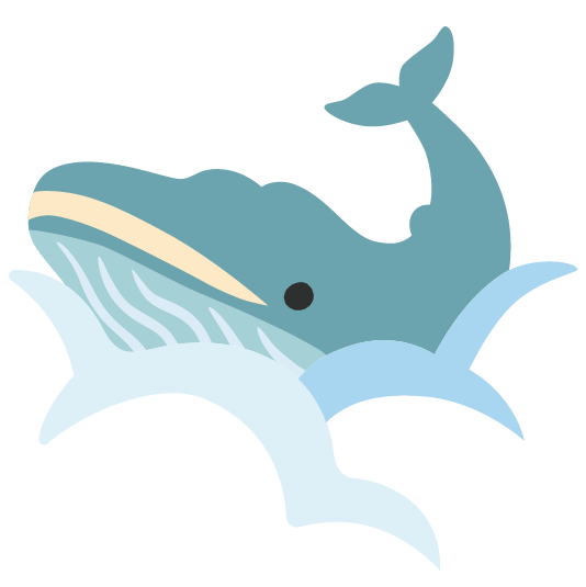 whale face in clouds