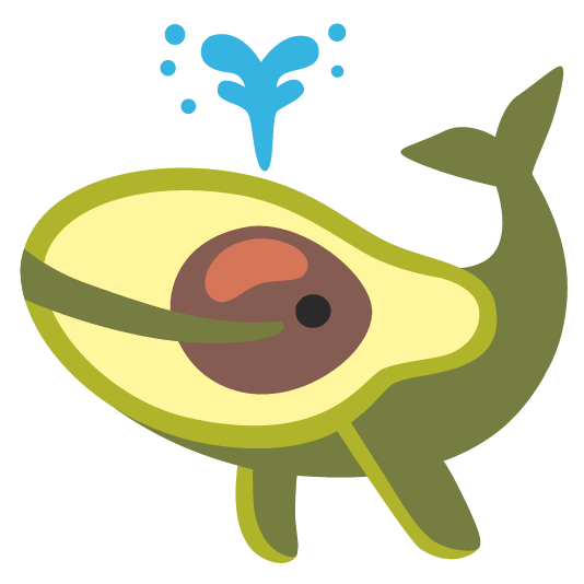 whale avocado