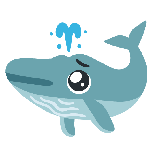 whale pleading face