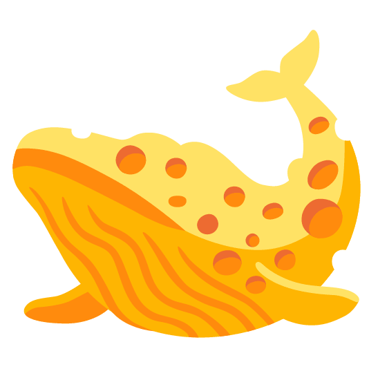 whale cheese wedge