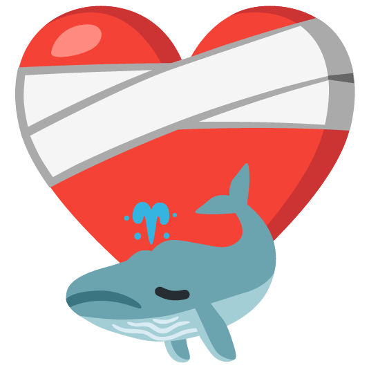 whale mending heart