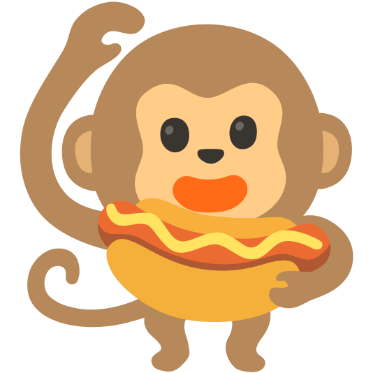 monkey face hotdog