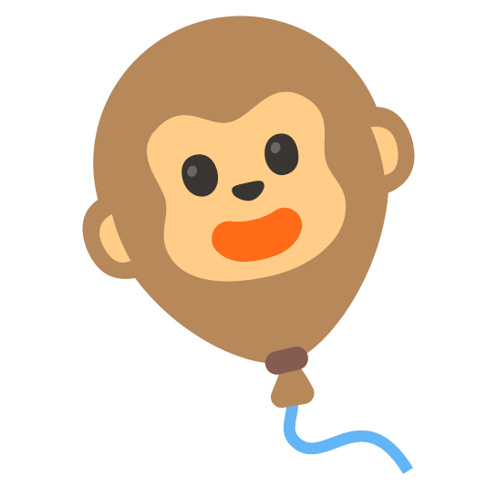 monkey face balloon