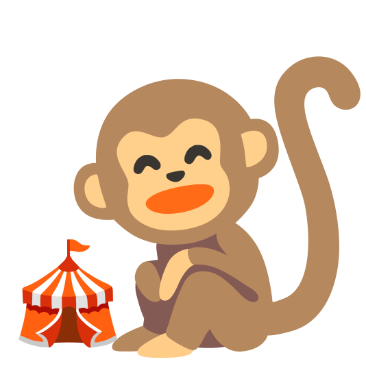 monkey face circus tent