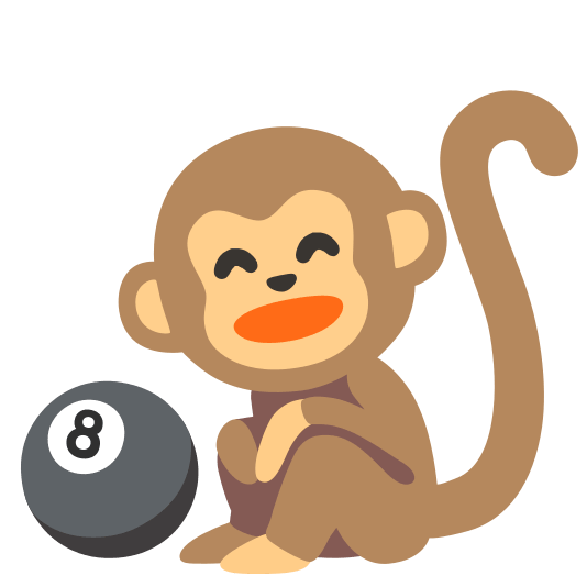 monkey face 8ball