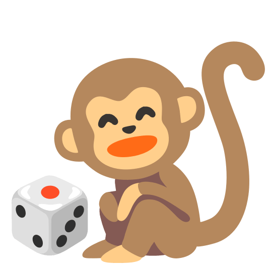 monkey face game die