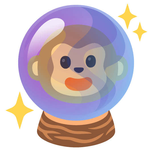 monkey face crystal ball