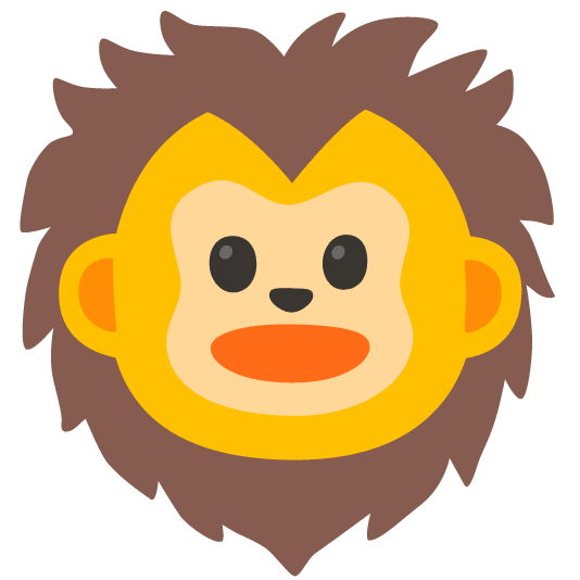 monkey face lion face