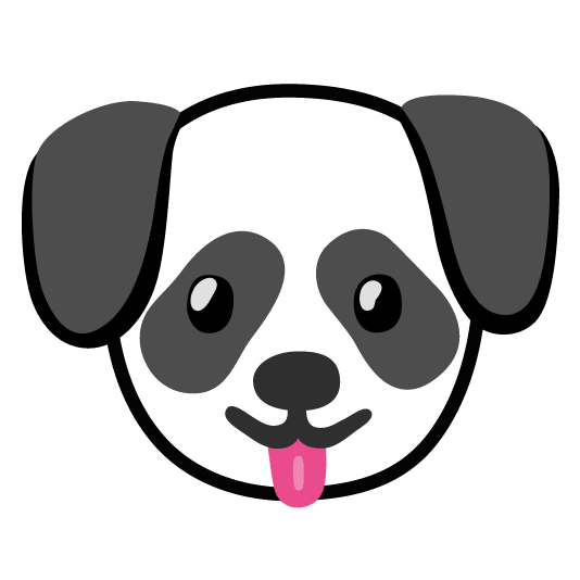 dog panda face