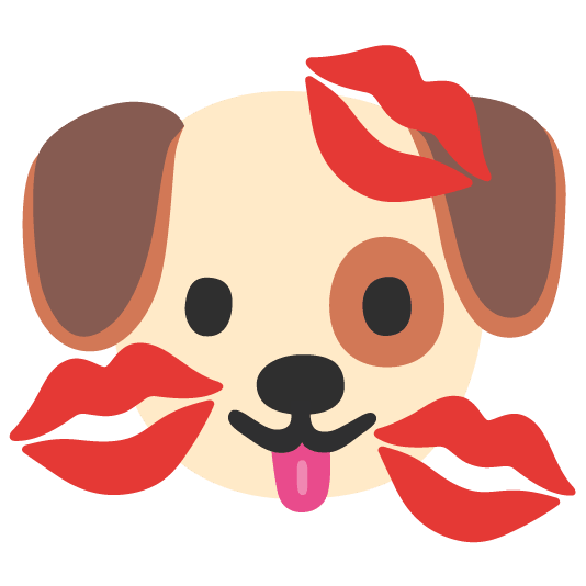dog kiss