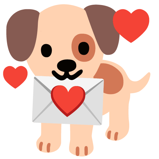 dog love letter