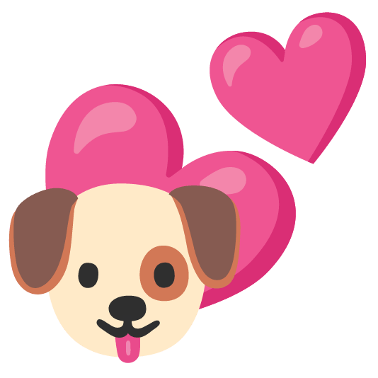 dog two hearts