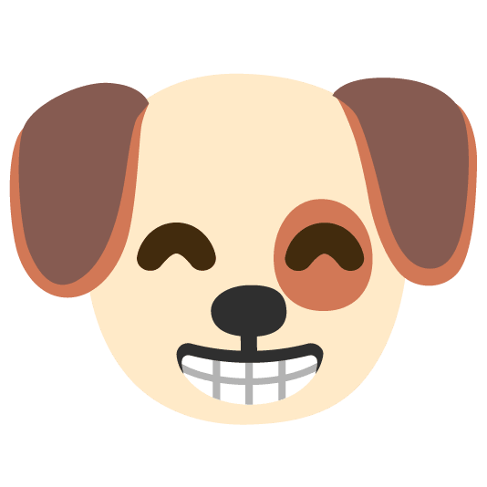 dog grin