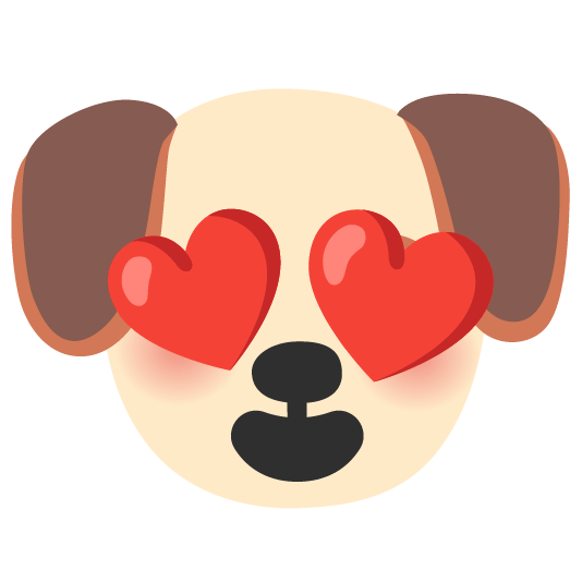 dog heart eyes