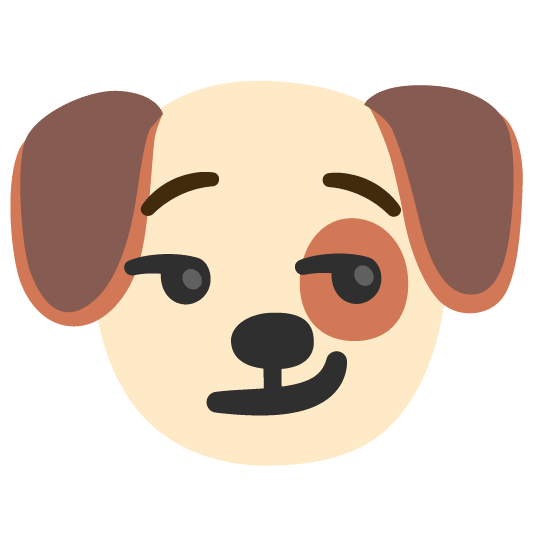 dog smirk