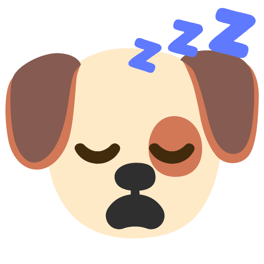 dog sleeping