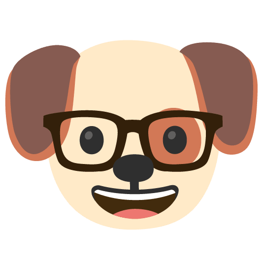dog nerd face