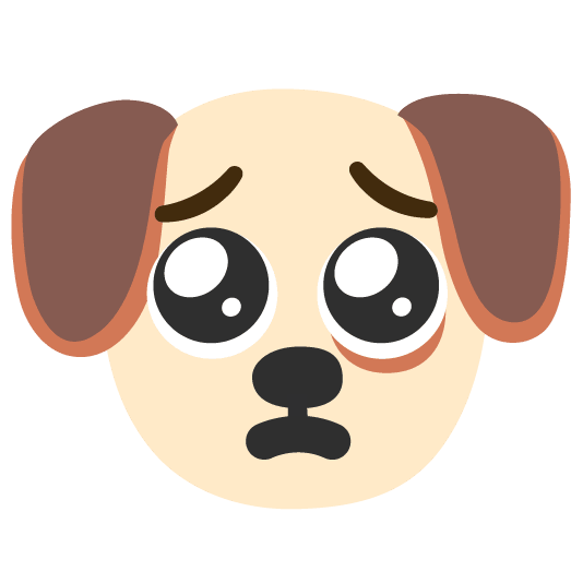 dog pleading face