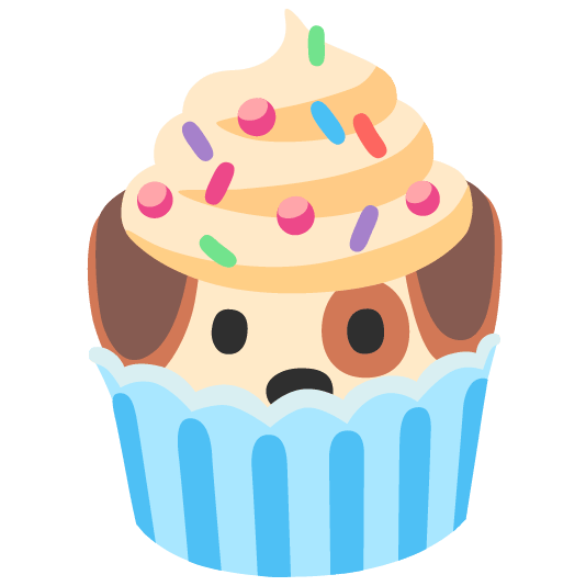 dog cupcake
