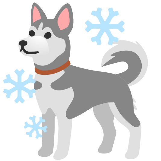 dog snowman without snow