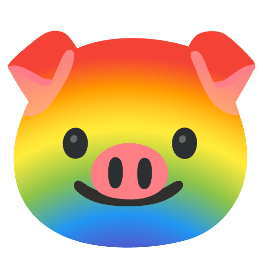 pig rainbow