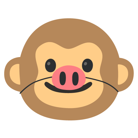 pig monkey face