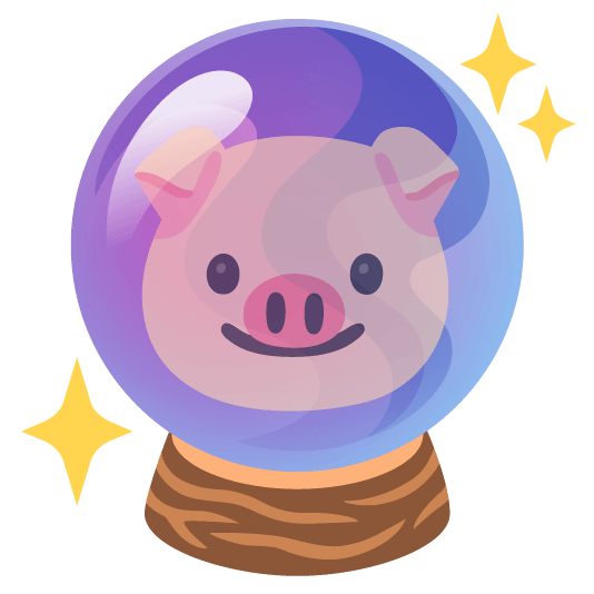 pig crystal ball
