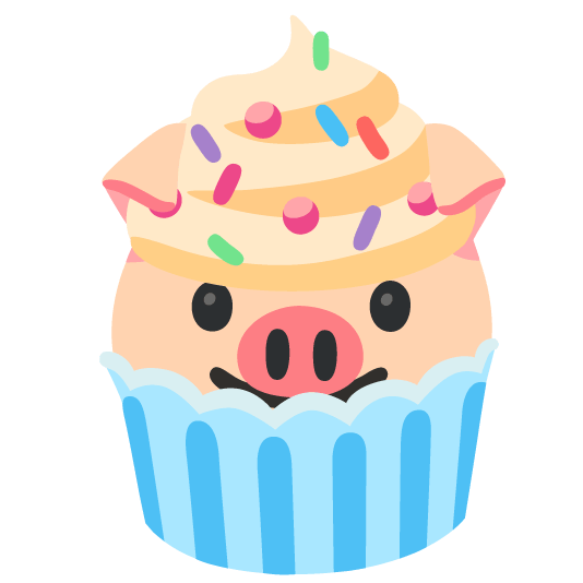 pig cupcake