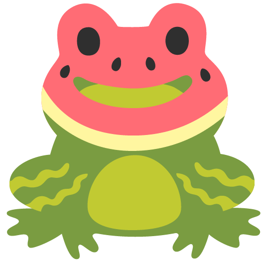 frog watermelon