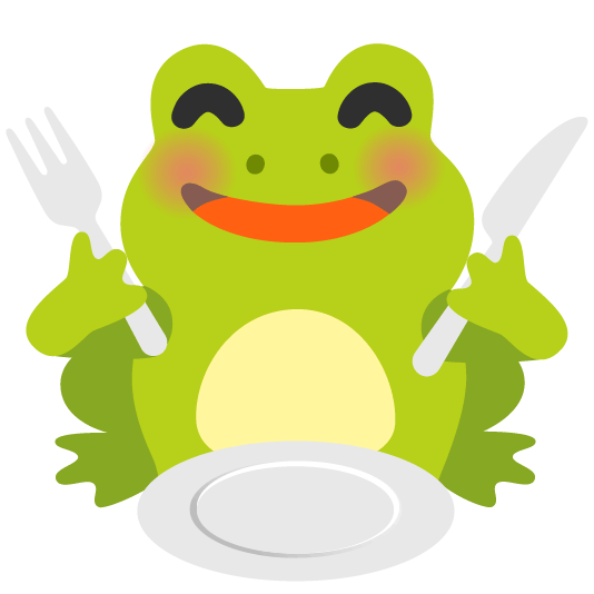 frog knife fork plate