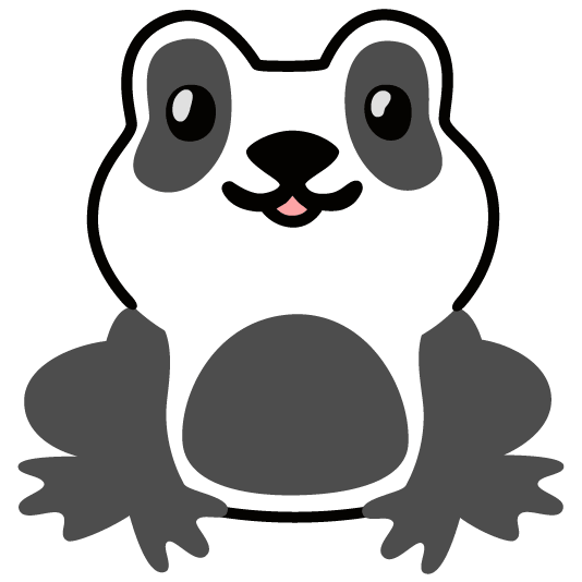 frog panda face