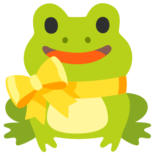 frog gift heart