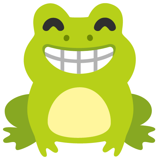 frog grin